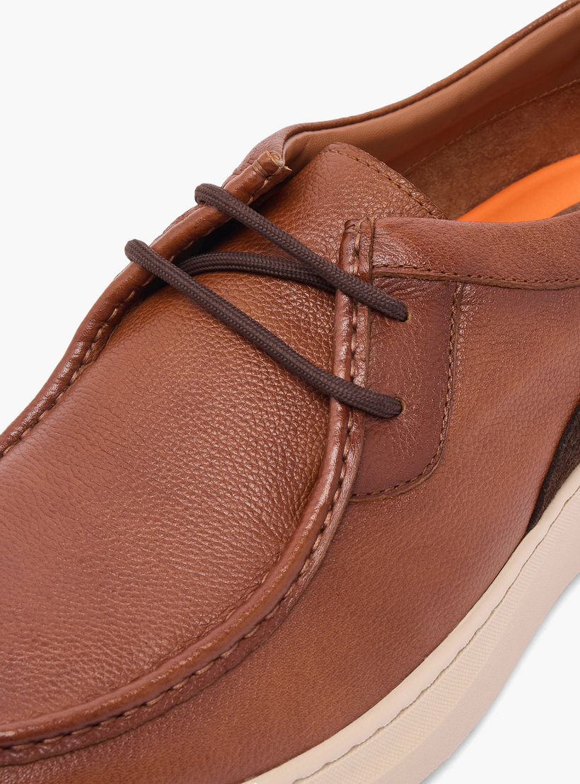 حذاء سنيكرز جلد برباط للرجال من لو كونفورت-men-shoes-sneakers-image-4
