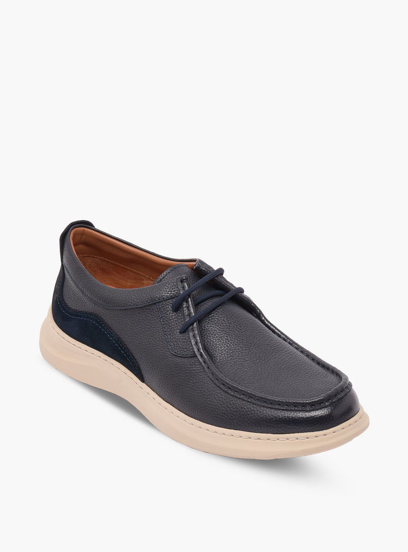 حذاء سنيكرز جلد برباط للرجال من لو كونفورت-men-shoes-sneakers-image-2