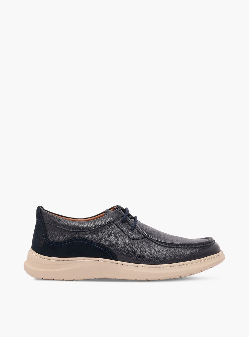 حذاء سنيكرز جلد برباط للرجال من لو كونفورت-men-shoes-sneakers-image-3