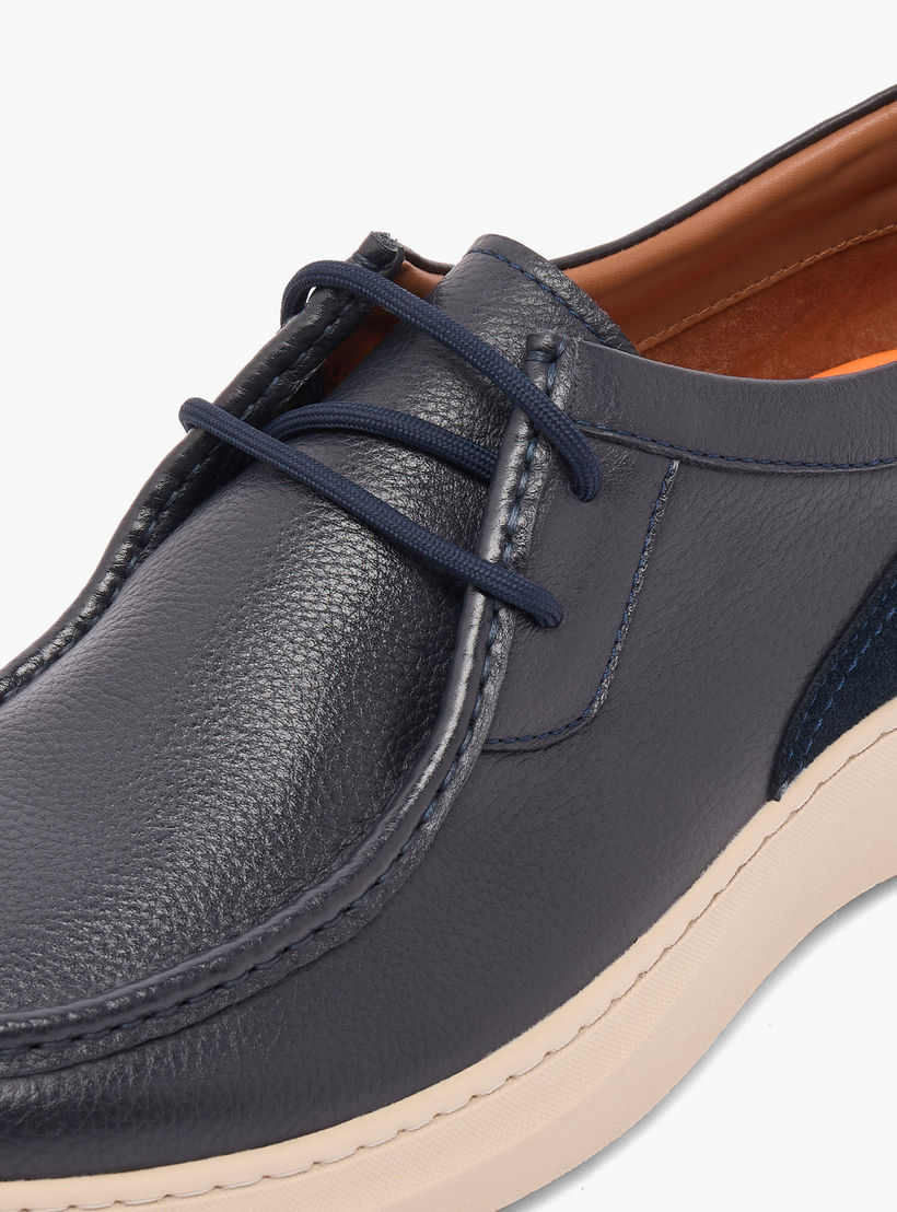 حذاء سنيكرز جلد برباط للرجال من لو كونفورت-men-shoes-sneakers-image-4