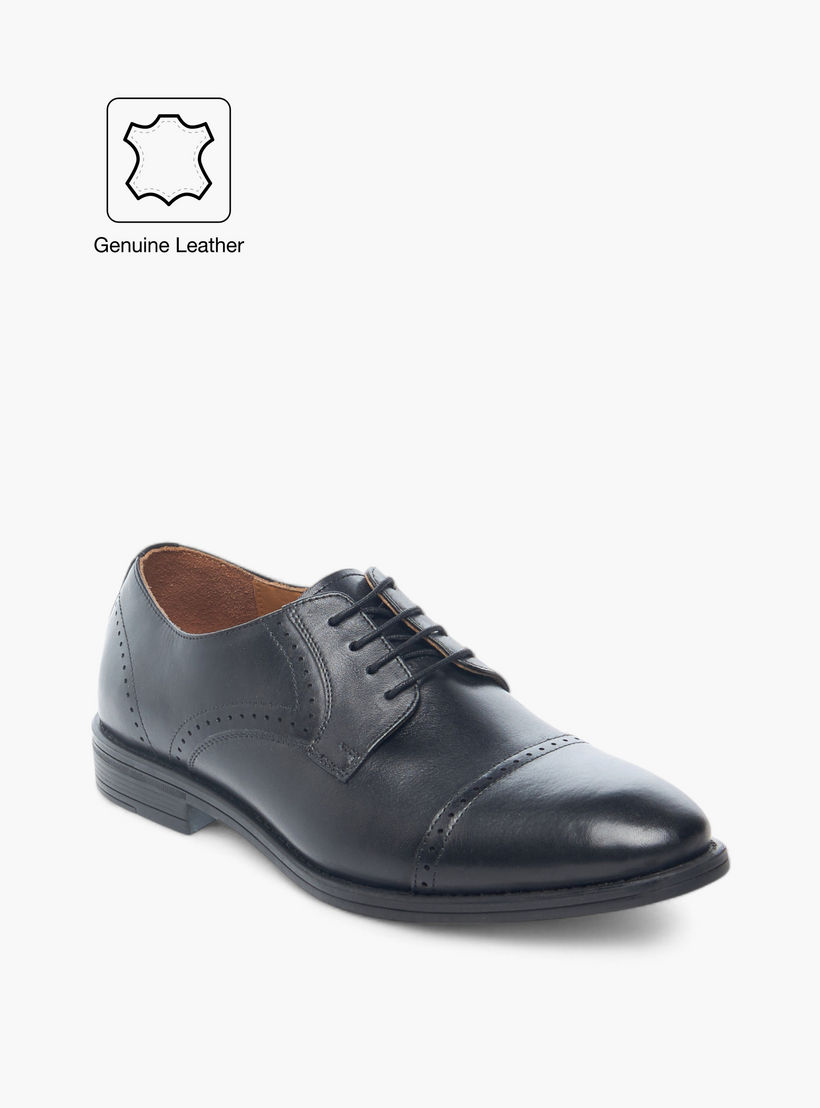 Duchini Men Genuine Leather Lace-Up Derby Shoes-men-shoes-formalshoes-image-2