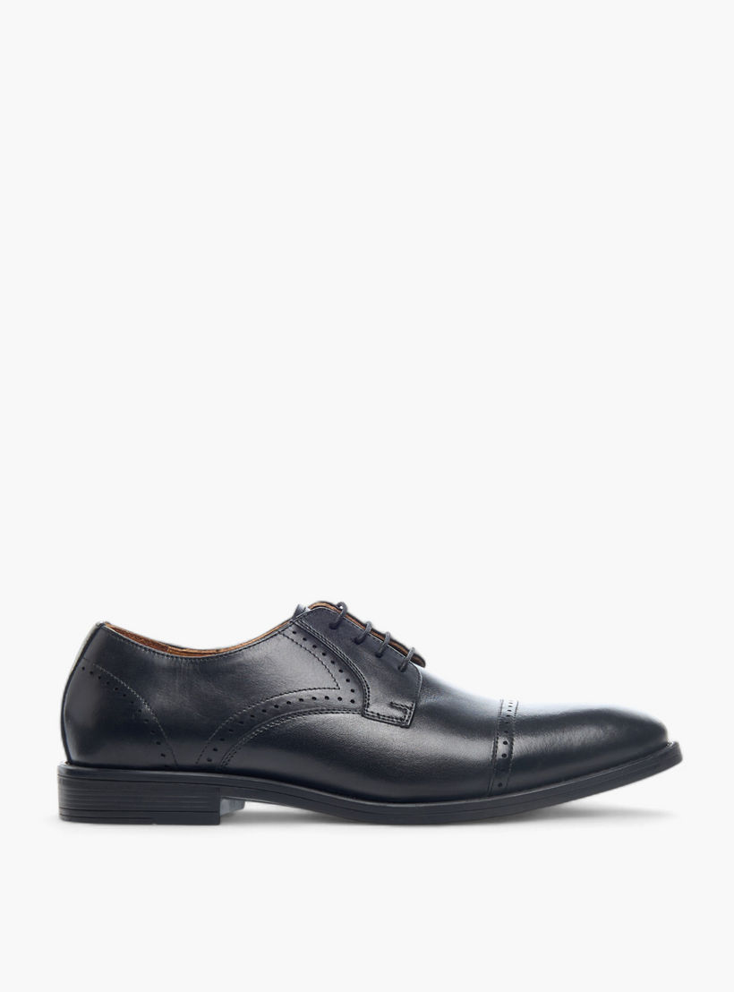 Duchini Men Genuine Leather Lace-Up Derby Shoes-men-shoes-formalshoes-image-3