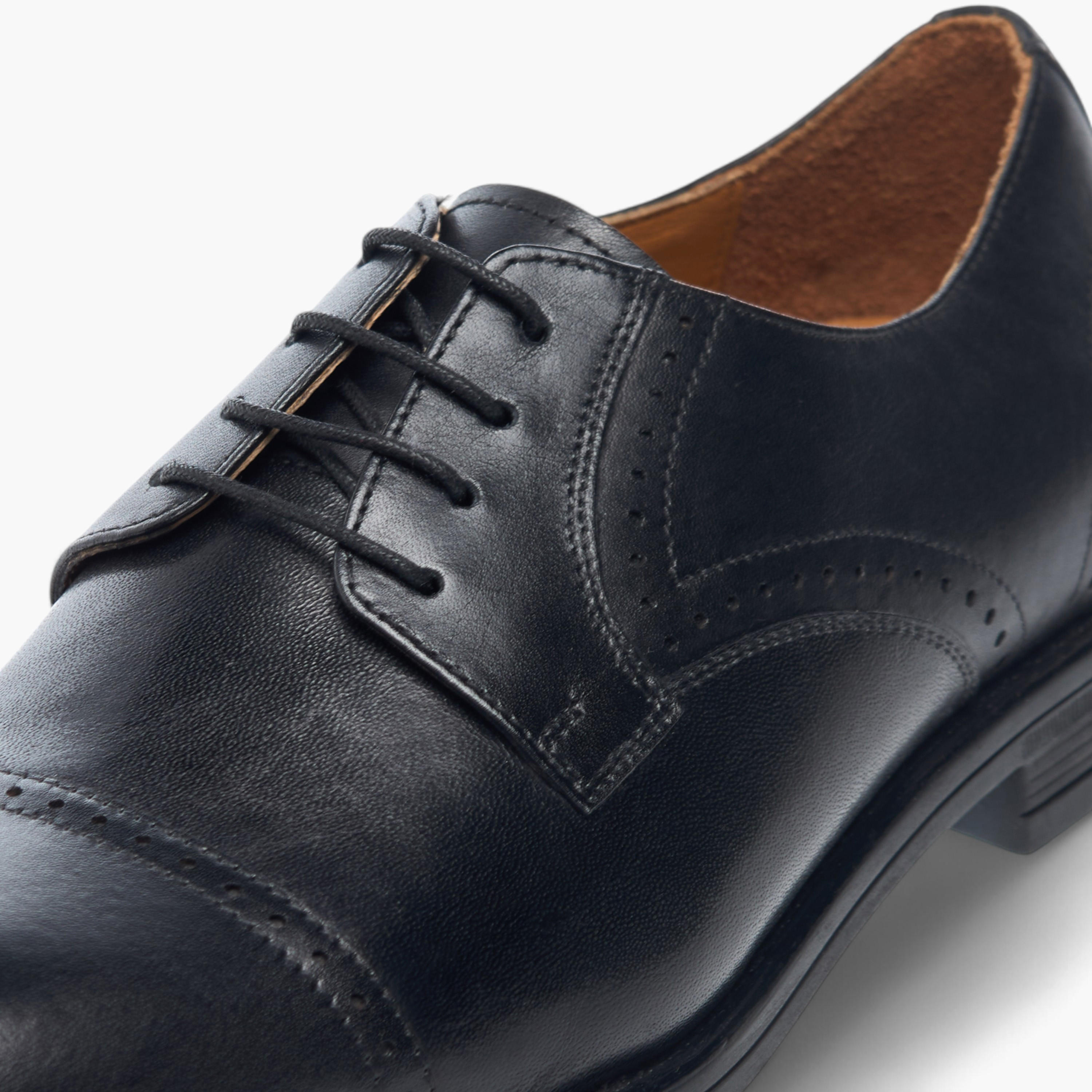 Duchini Men Genuine Leather Lace-Up Derby Shoes-men-shoes-formalshoes-image-4