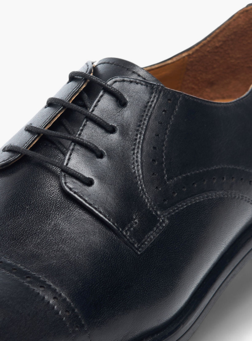 Duchini Men Genuine Leather Lace-Up Derby Shoes-men-shoes-formalshoes-image-4