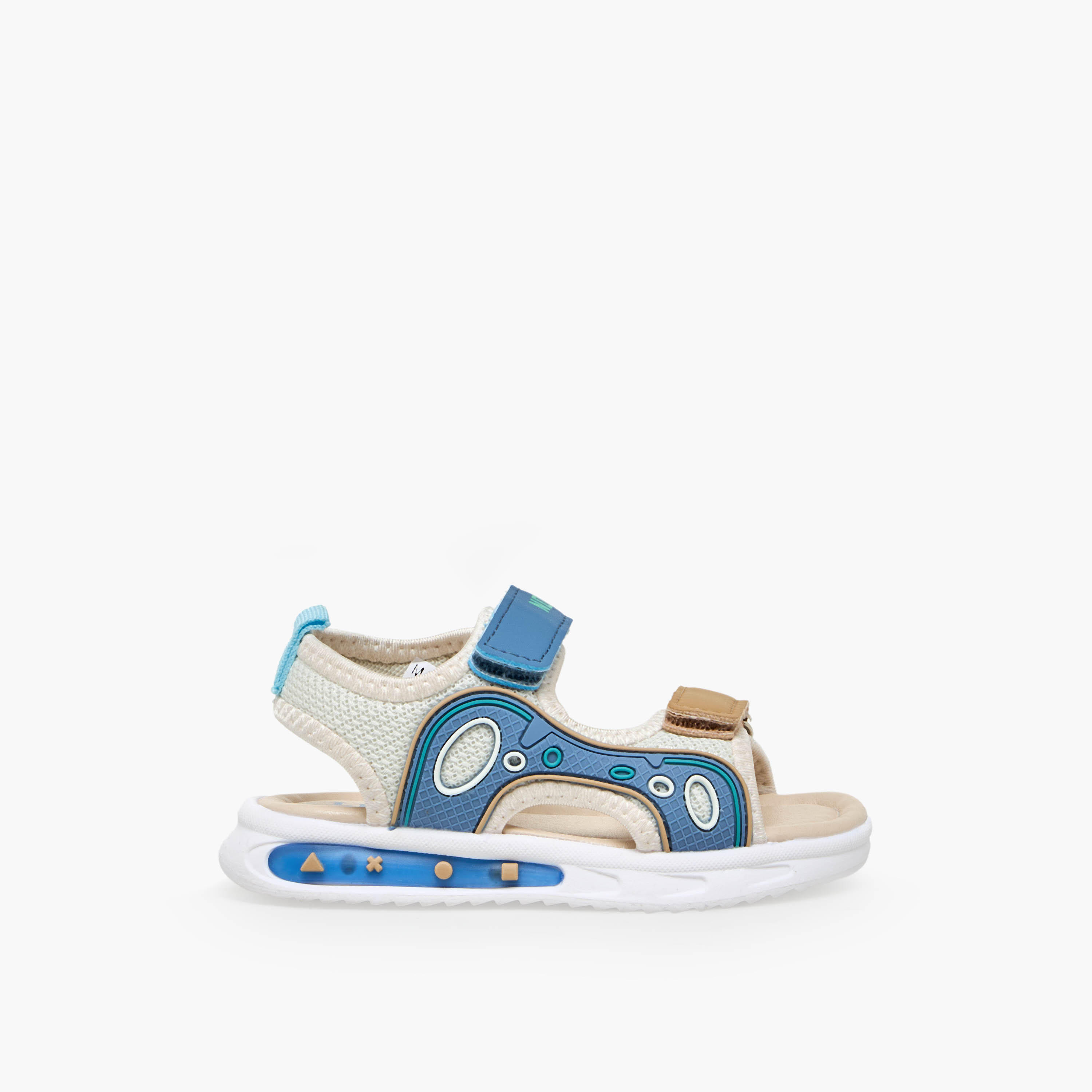 LBL by Shoexpress Boys Printed Hook & Loop Sandals-boys-shoes-sandals-image-3