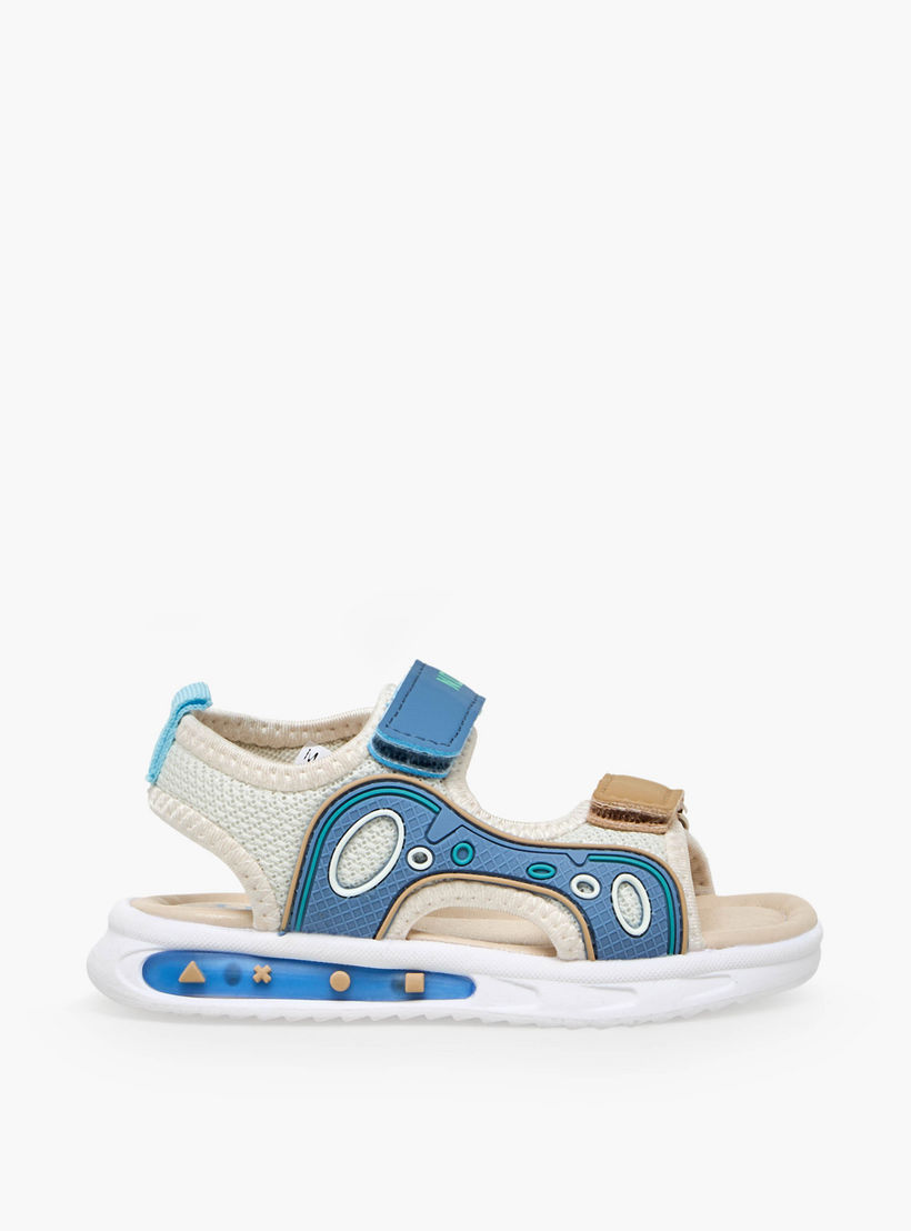 LBL by Shoexpress Boys Printed Hook & Loop Sandals-boys-shoes-sandals-image-3