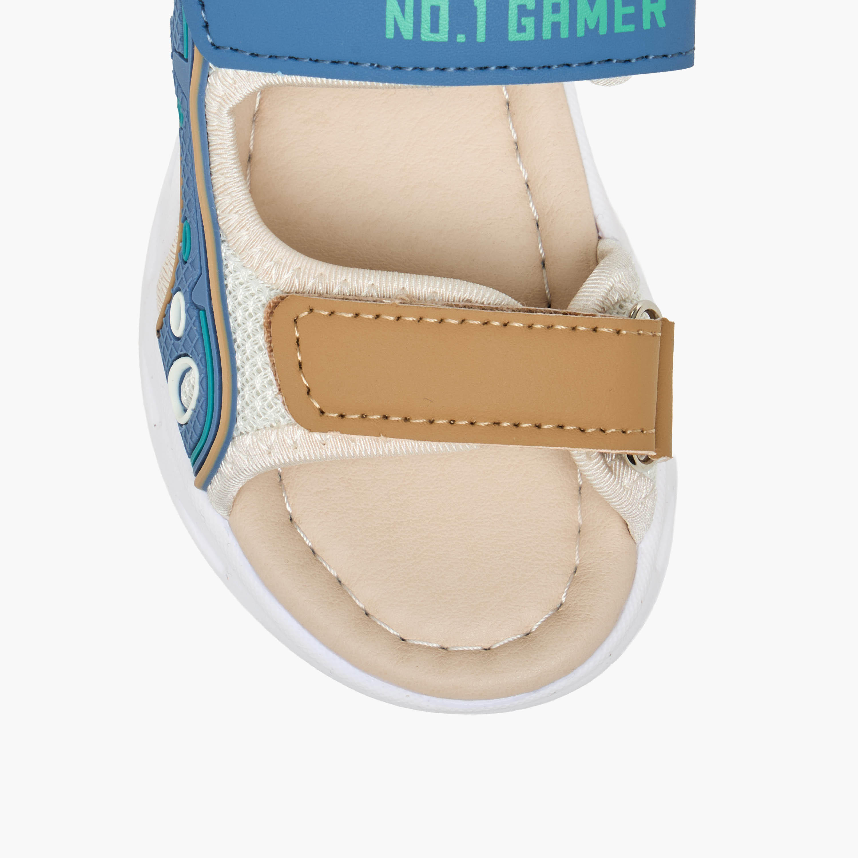 LBL by Shoexpress Boys Printed Hook & Loop Sandals-boys-shoes-sandals-image-4
