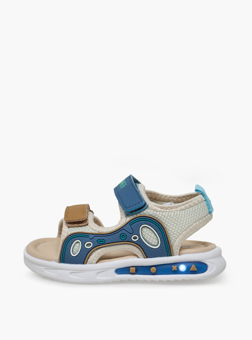 LBL by Shoexpress Boys Printed Hook & Loop Sandals-boys-shoes-sandals-image-6