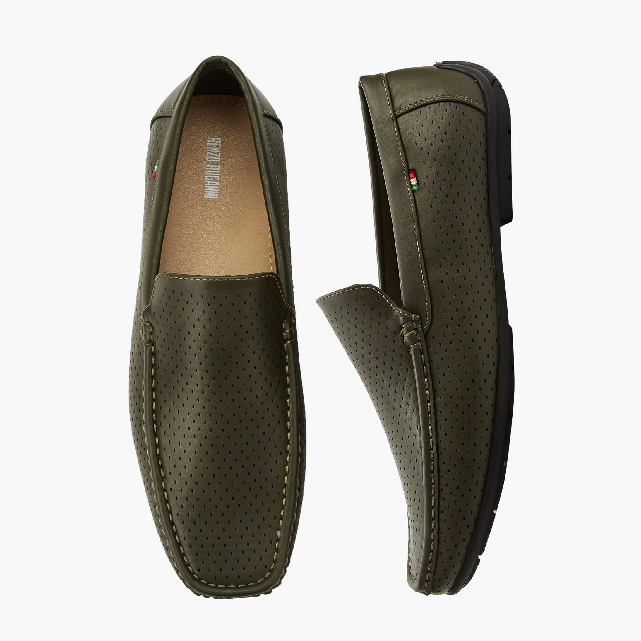 Renzo Ruganni Men Textured Loafers-men-shoes-loafersandmoccasins-image-1
