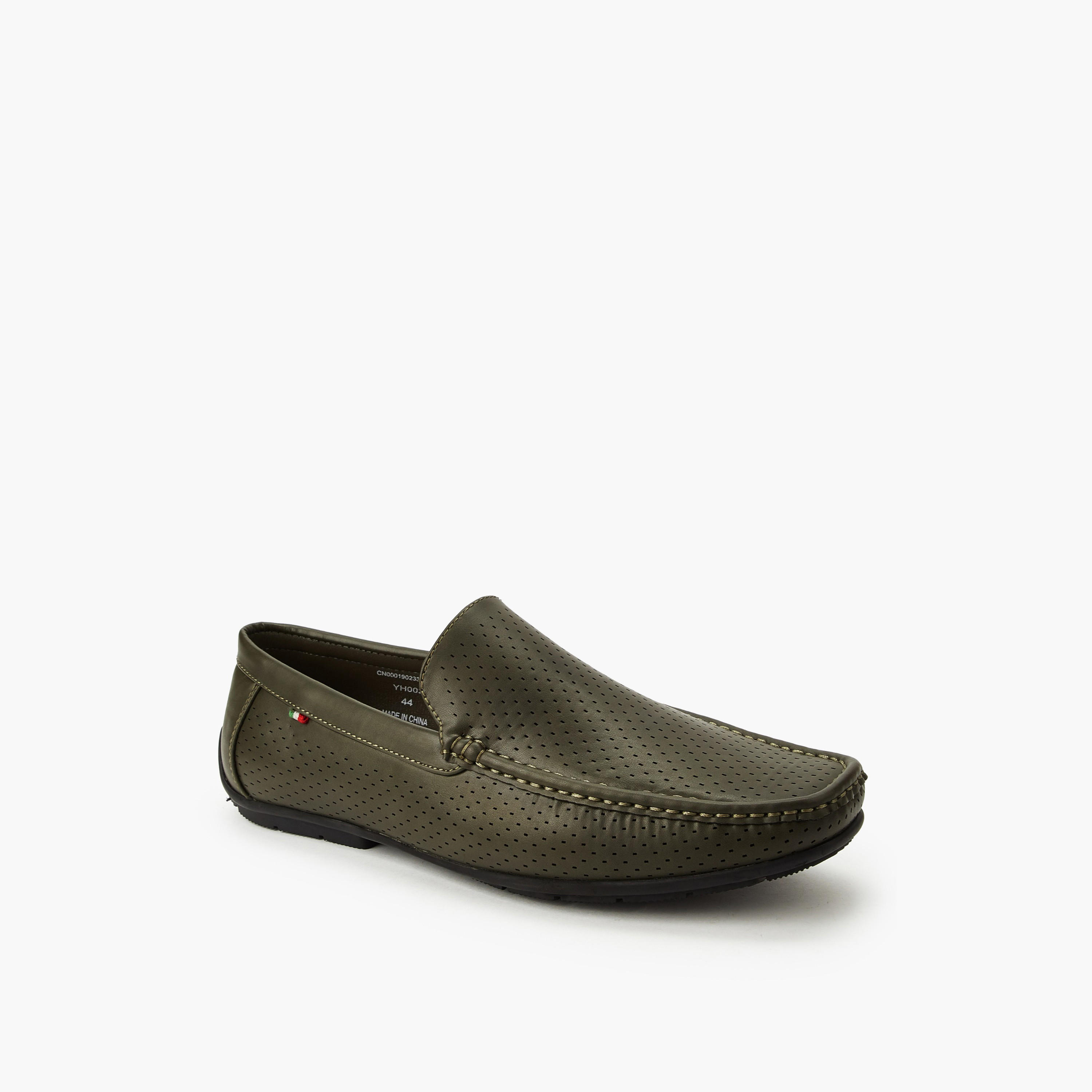 Renzo Ruganni Men Textured Loafers-men-shoes-loafersandmoccasins-image-2