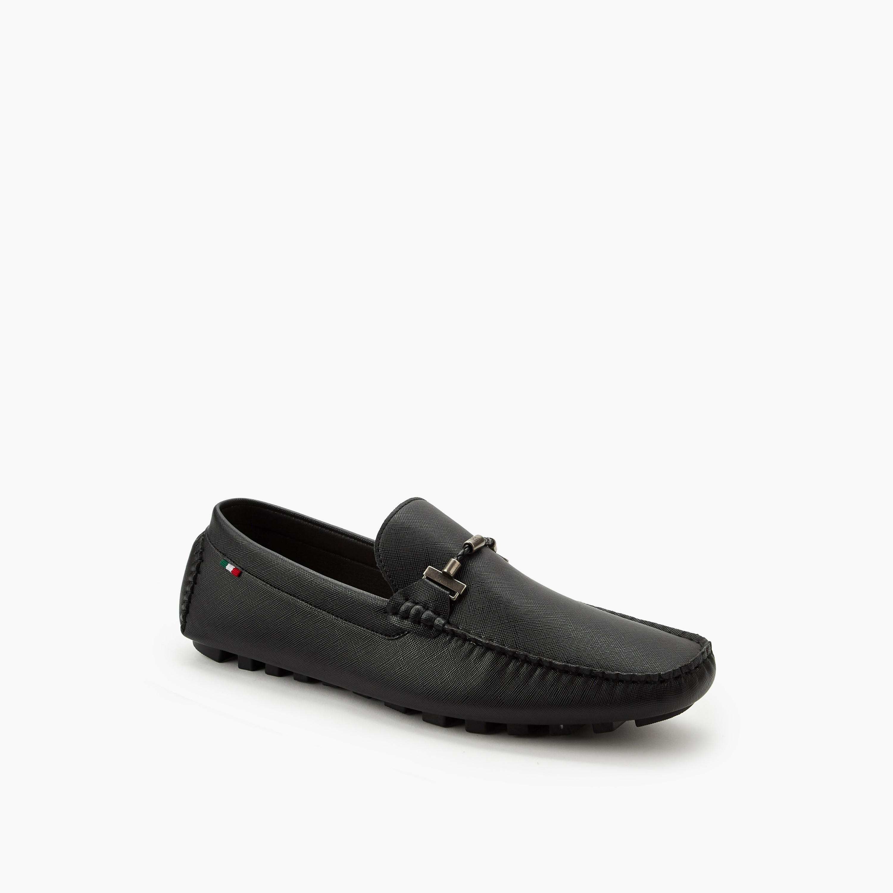 حذاء موكاسين بارز الملمس سهل الارتداء للرجال من رينزو روغاني-men-shoes-loafersandmoccasins-image-2