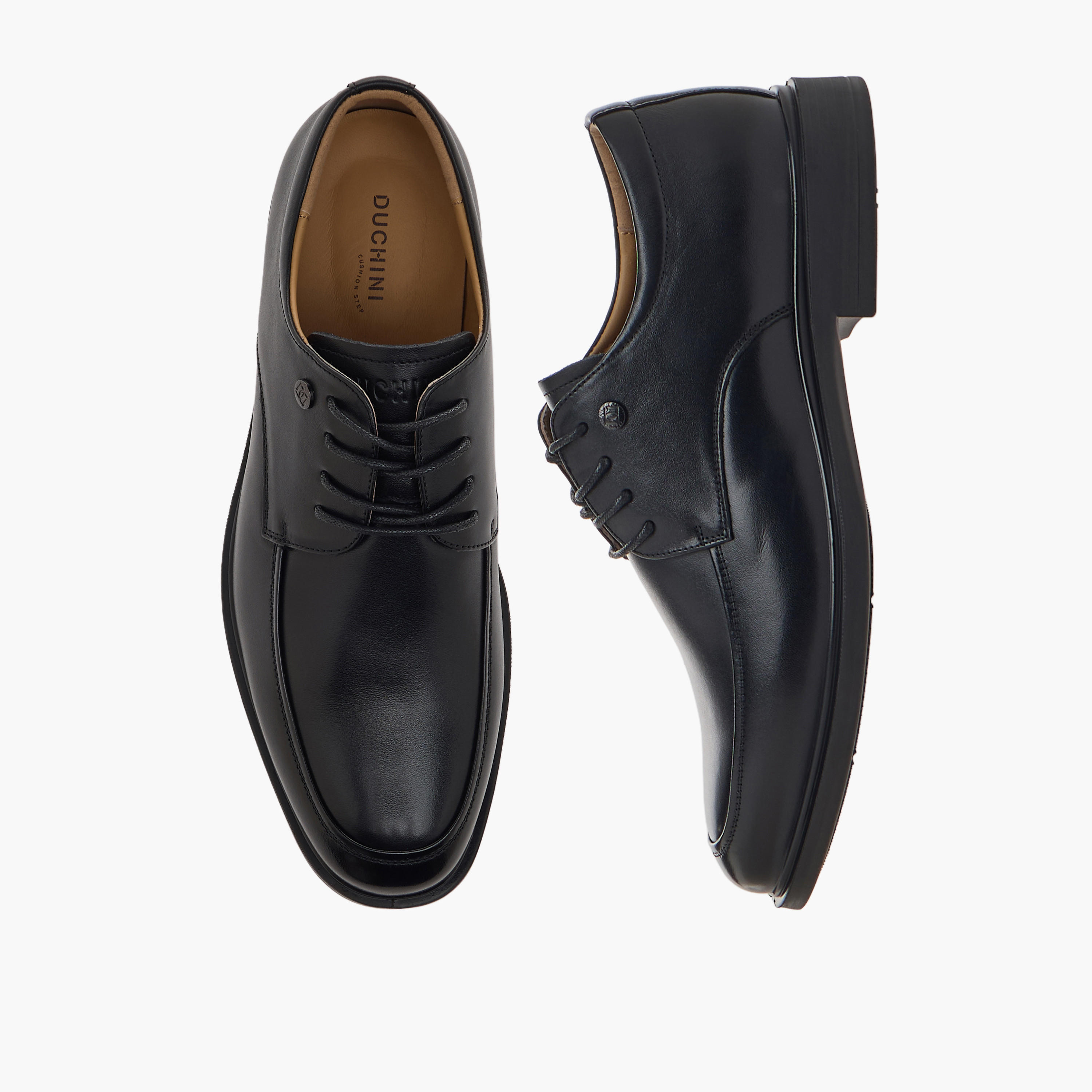 Duchini Men Lace-Up Leather Derby Shoes-men-shoes-formalshoes-image-1