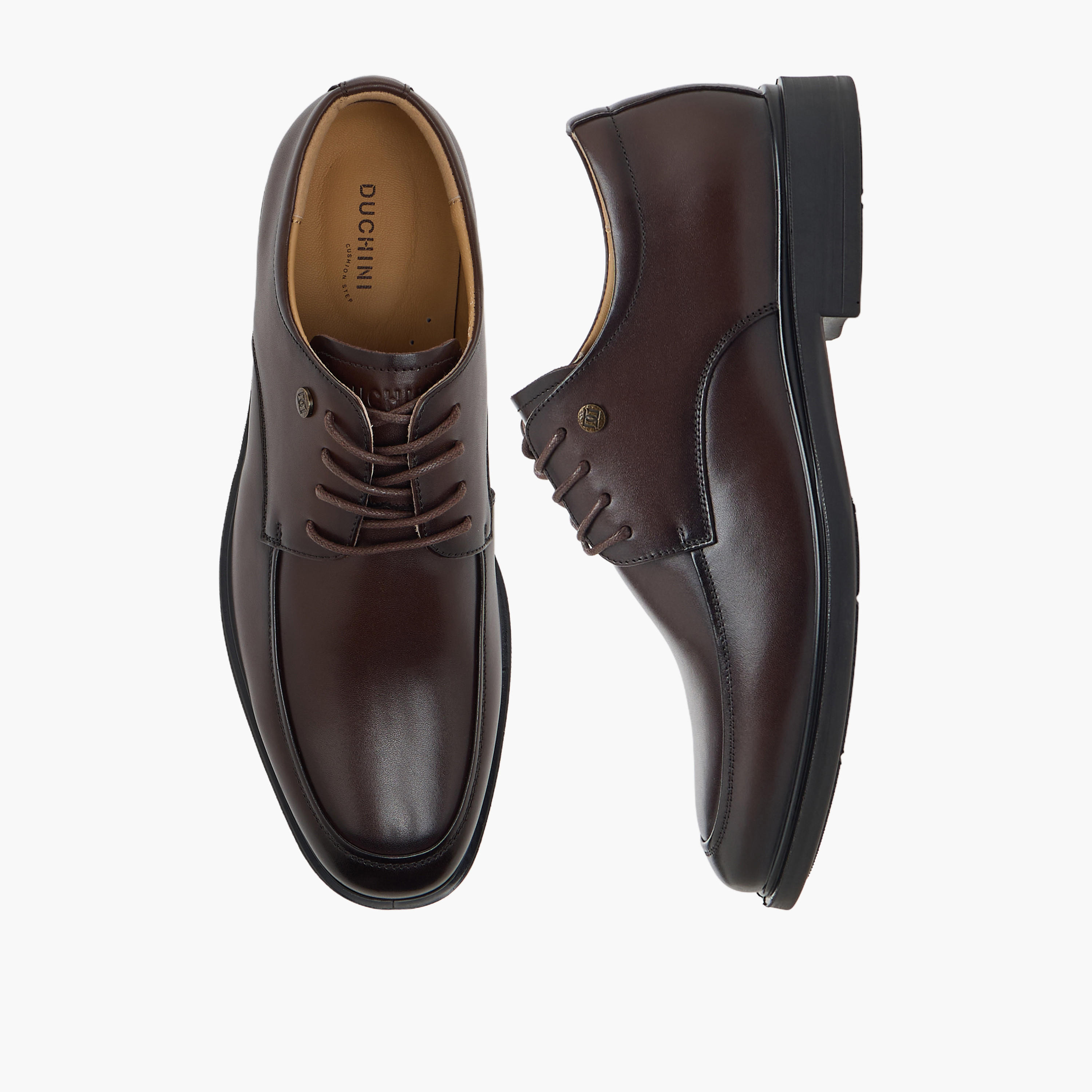 Duchini Men Lace-Up Leather Derby Shoes-men-shoes-formalshoes-image-1