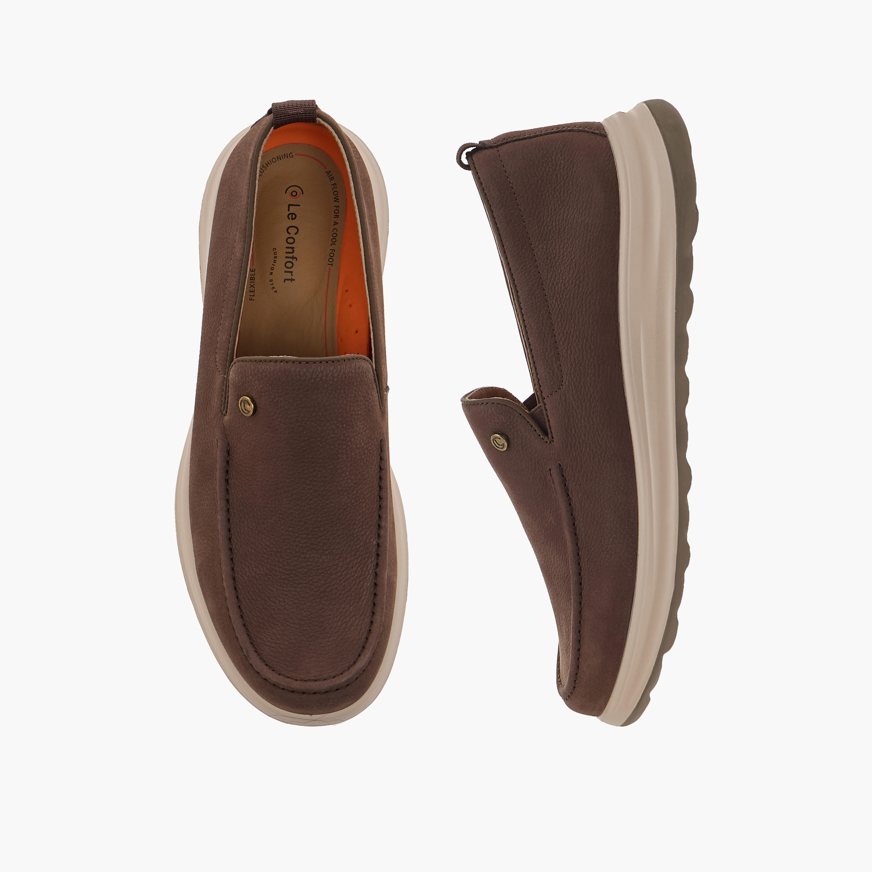 حذاء جلد سهل الارتداء للرجال من لو كونفورت-men-shoes-formalshoes-image-1