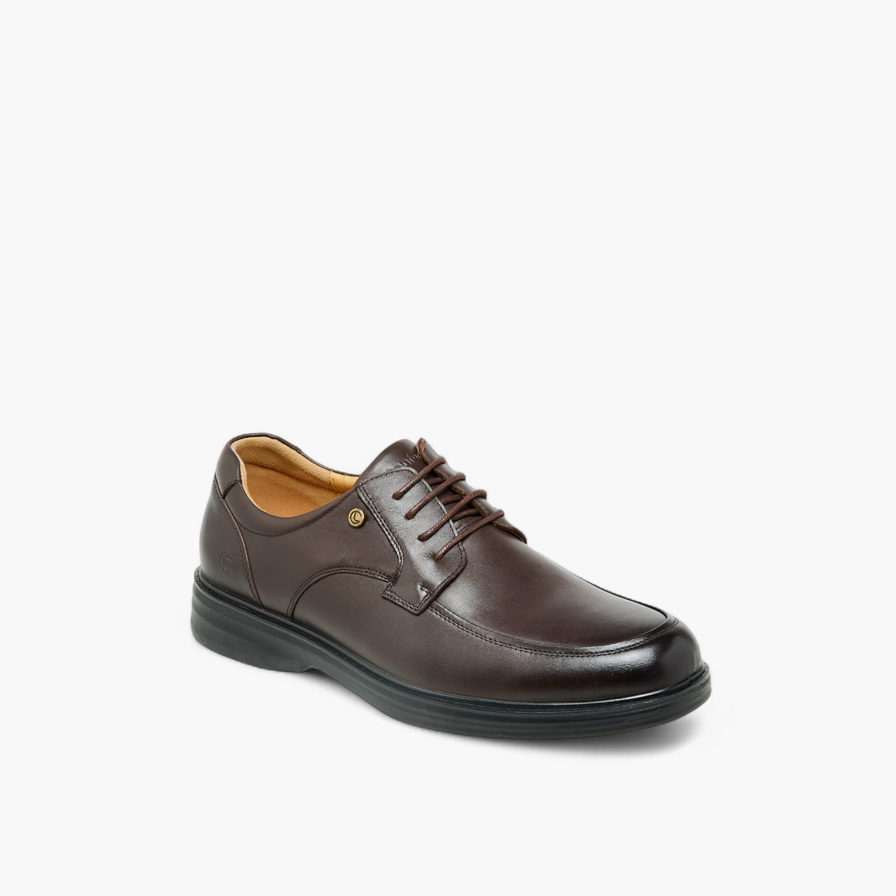 حذاء ديربي جلد طبيعي برباط للرجال من لو كونفور-men-shoes-formalshoes-image-2