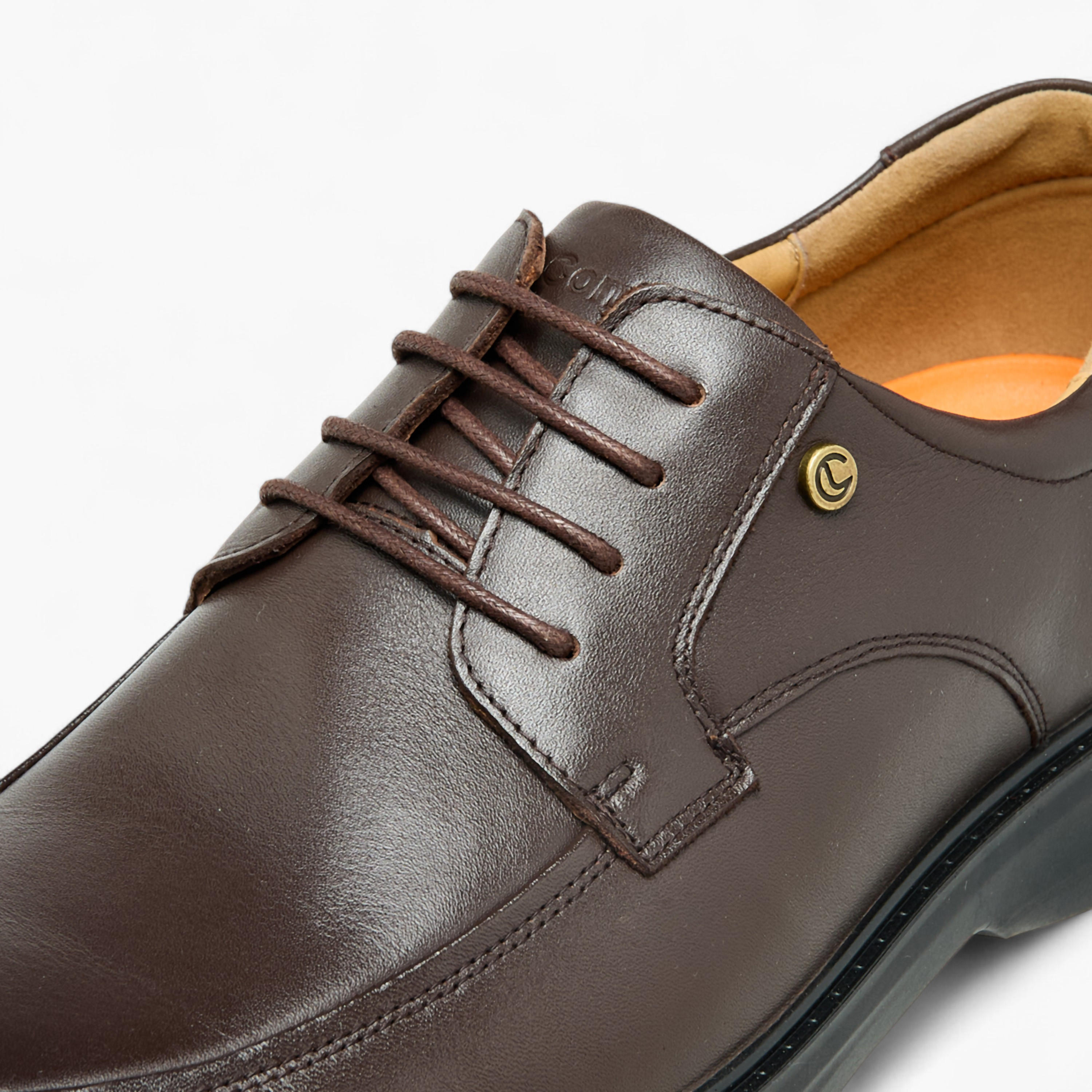 حذاء ديربي جلد طبيعي برباط للرجال من لو كونفور-men-shoes-formalshoes-image-4