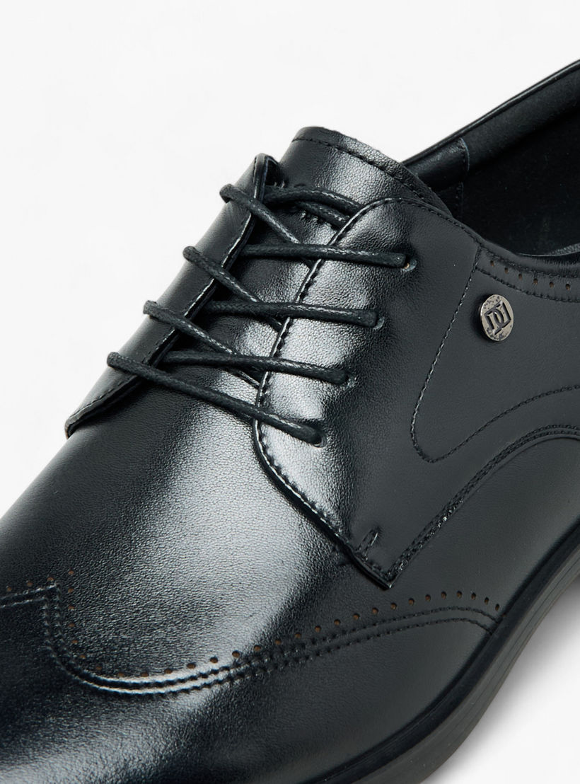 Duchini Men Genuine Leather Lace-Up Derby Shoes-men-shoes-formalshoes-image-4