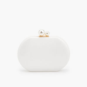 Flora Bella Solid Clutch with Detachable Chain Strap-women-image-1