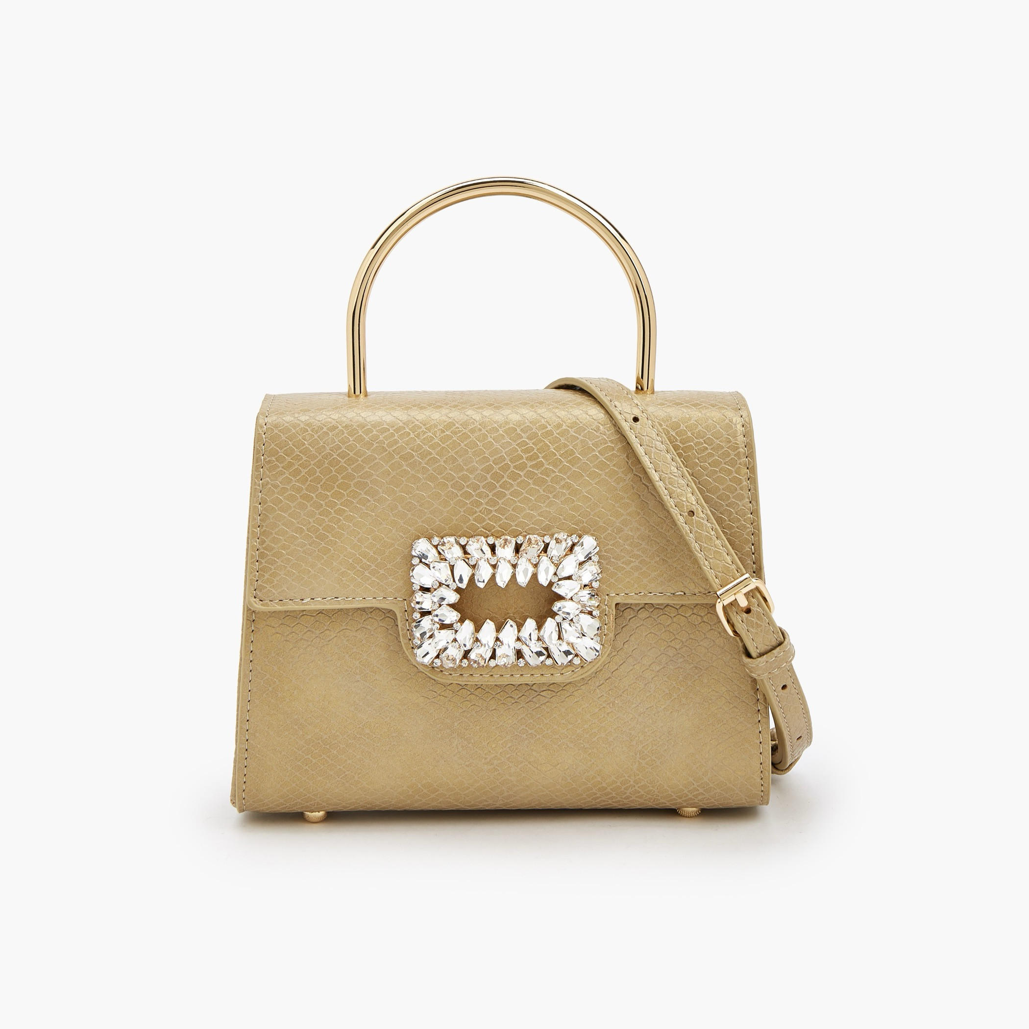 شنطة كروس بودي مزينة بإبزيم وحزام قابل للفصل من فلورا بيلا-women-bagsandwallets-handbags-image-1