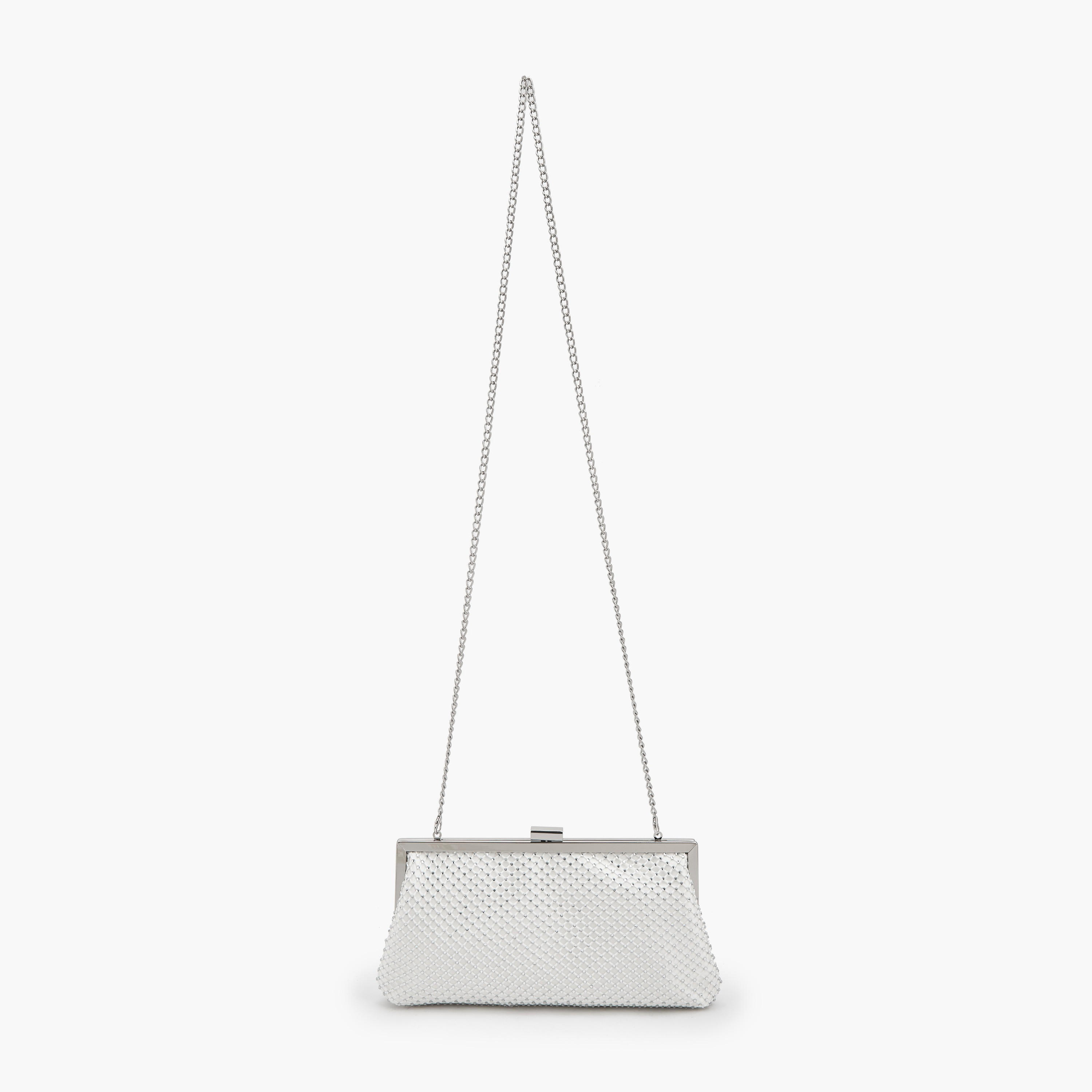 شنطة كلاتش مزينة بزر إغلاق وحزام سلسلة من فلورا بيلا-women-bagsandwallets-handbags-image-2