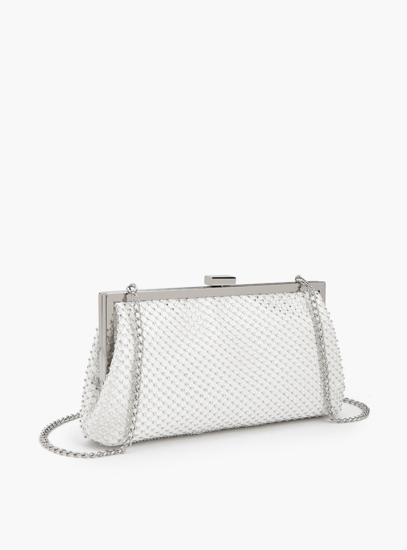 شنطة كلاتش مزينة بزر إغلاق وحزام سلسلة من فلورا بيلا-women-bagsandwallets-handbags-image-3