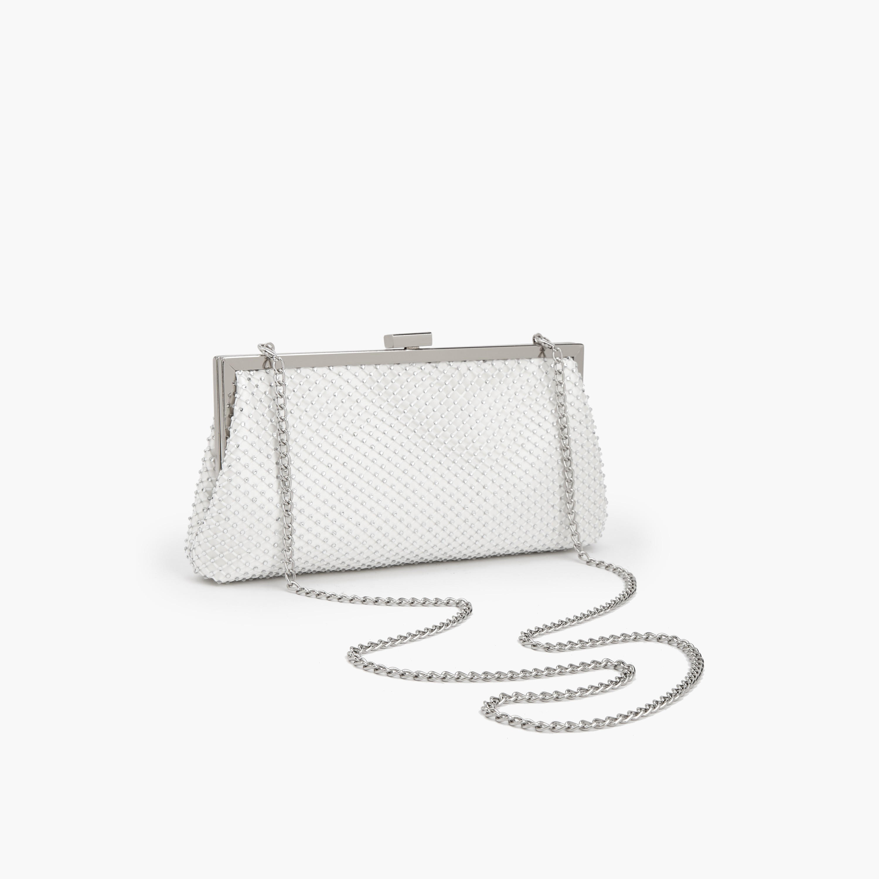شنطة كلاتش مزينة بزر إغلاق وحزام سلسلة من فلورا بيلا-women-bagsandwallets-handbags-image-5