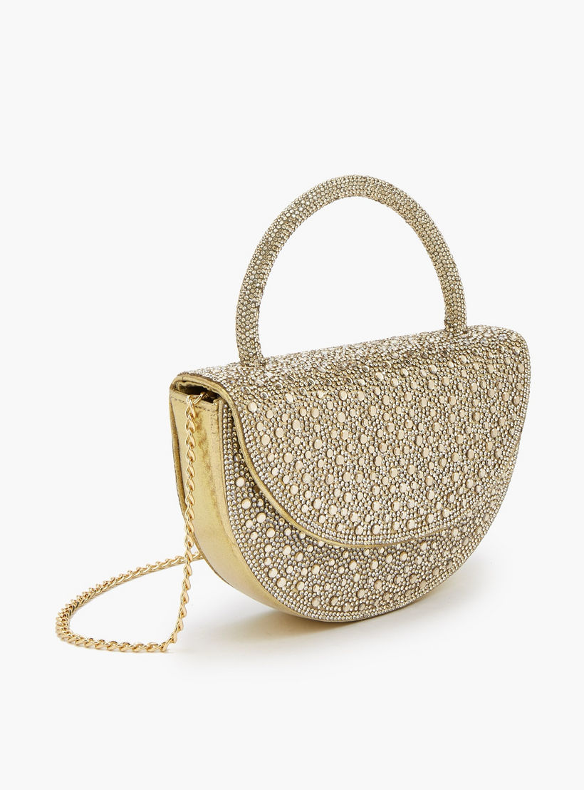 Flora Bella Embellished Crossbody Bag with Detachable Chain Strap-women-bagsandwallets-handbags-image-4