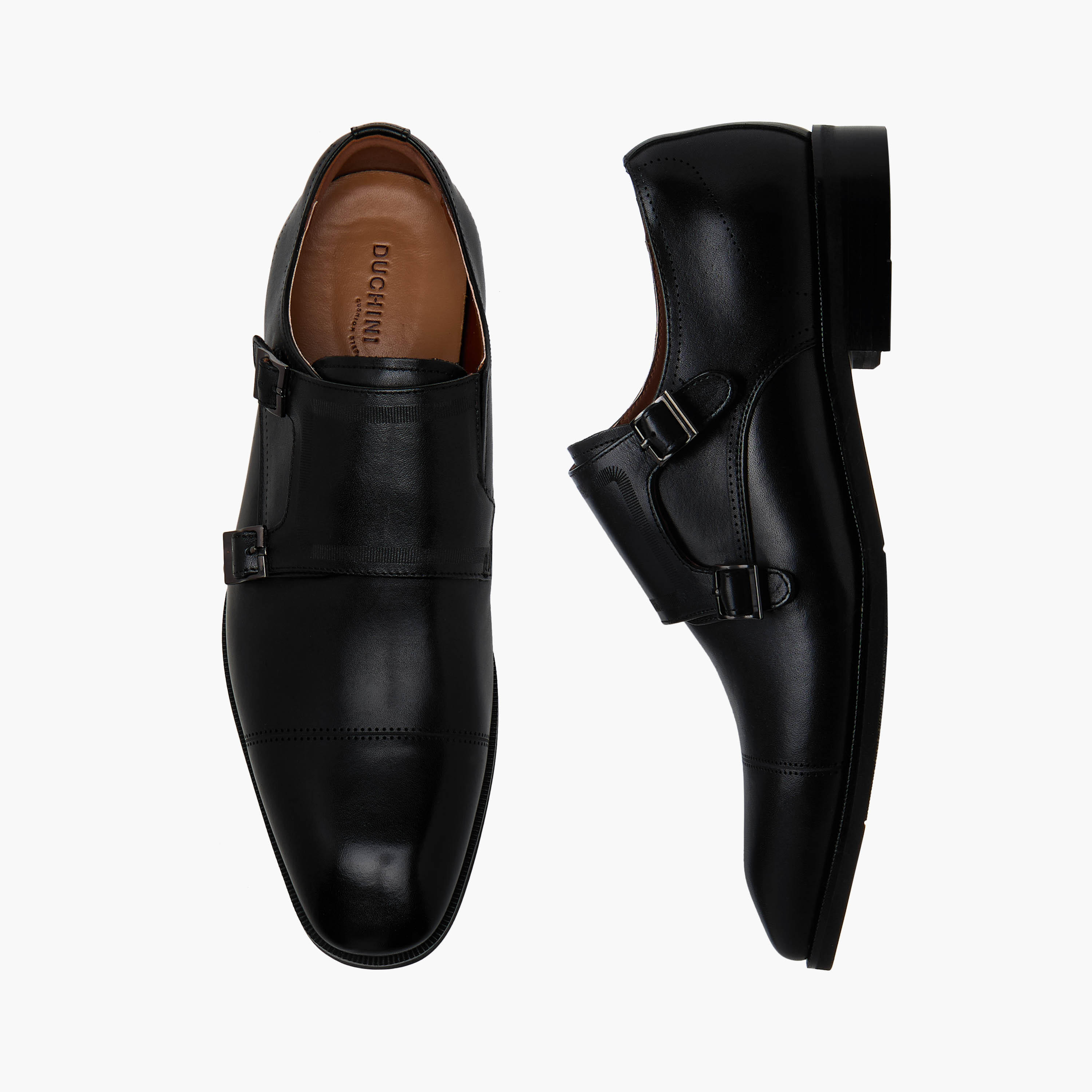 Duchini Men Genuine Leather Slip-On Monk Shoes-men-shoes-formalshoes-image-1