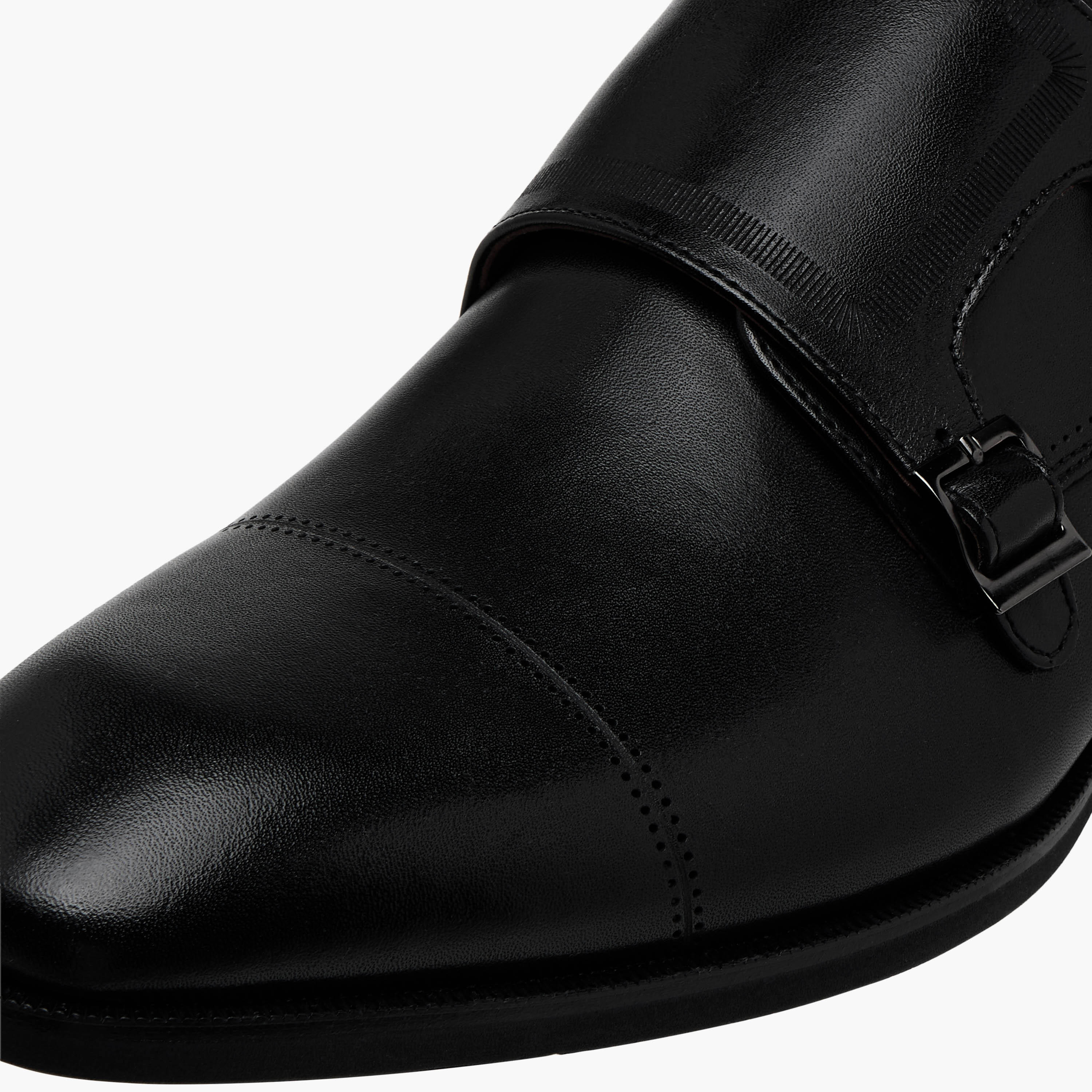 Duchini Men Genuine Leather Slip-On Monk Shoes-men-shoes-formalshoes-image-4