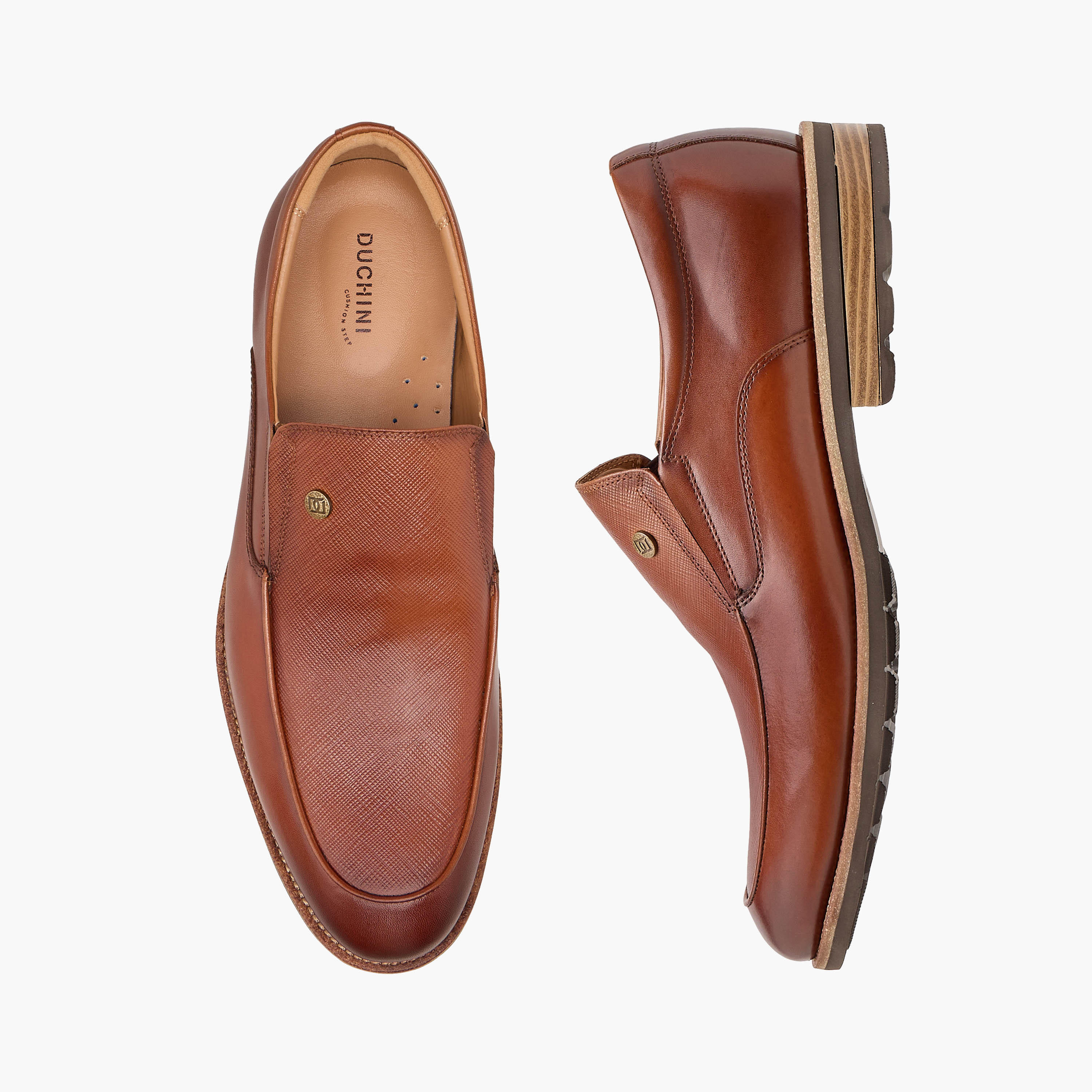 Duchini Men Genuine Leather Slip-On Loafers-men-shoes-formalshoes-image-1