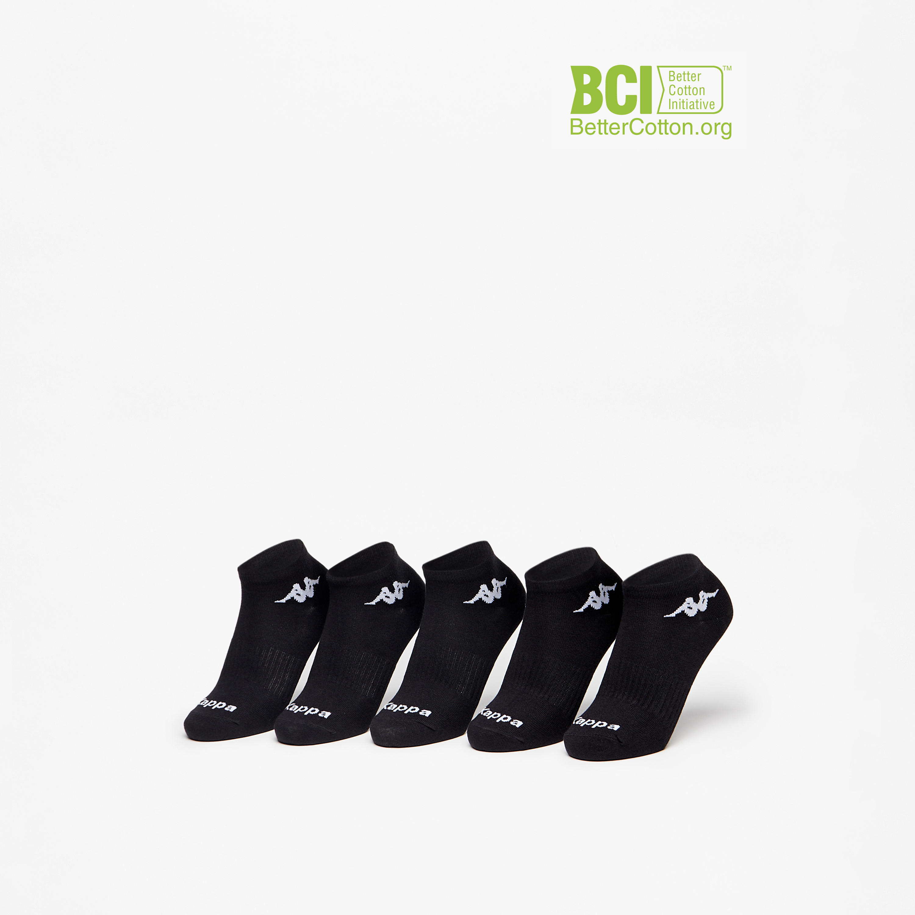 Kappa Logo Detail Ankle Length Sports Socks - Set of 5-women-socksandstockings-image-1