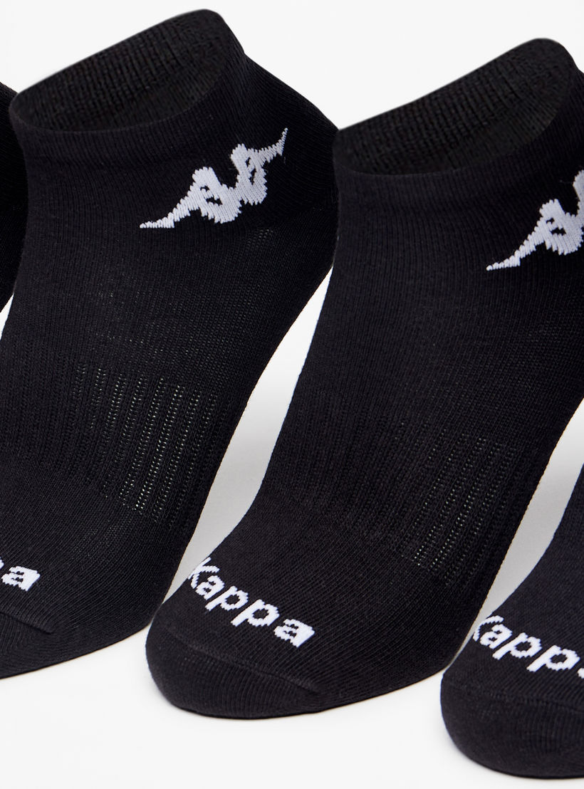 Kappa Logo Detail Ankle Length Sports Socks - Set of 5-women-socksandstockings-image-2