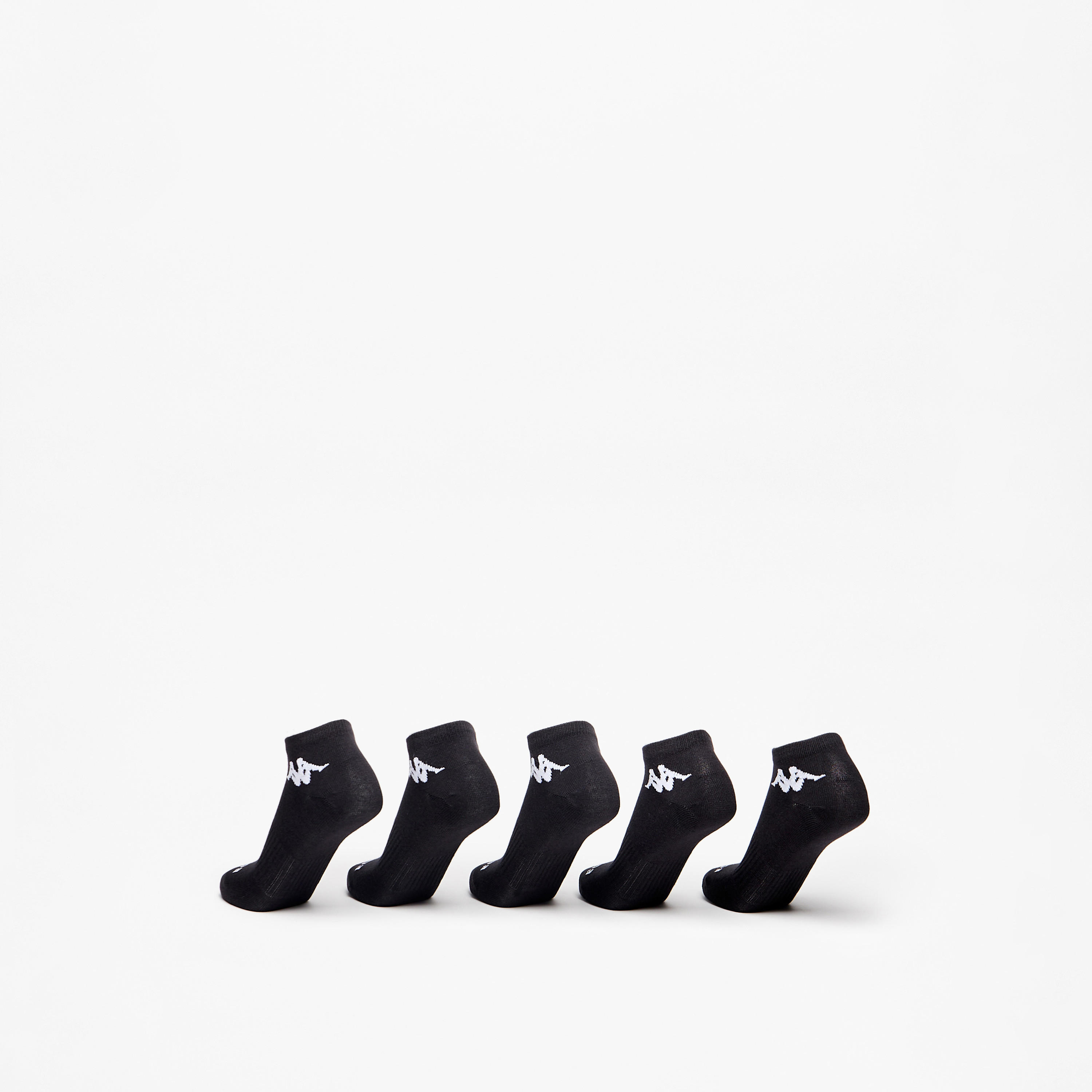 Kappa Logo Detail Ankle Length Sports Socks - Set of 5-women-socksandstockings-image-3