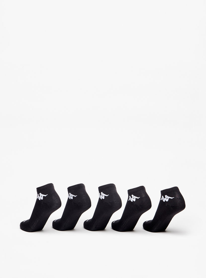 Kappa Logo Detail Ankle Length Sports Socks - Set of 5-women-socksandstockings-image-3