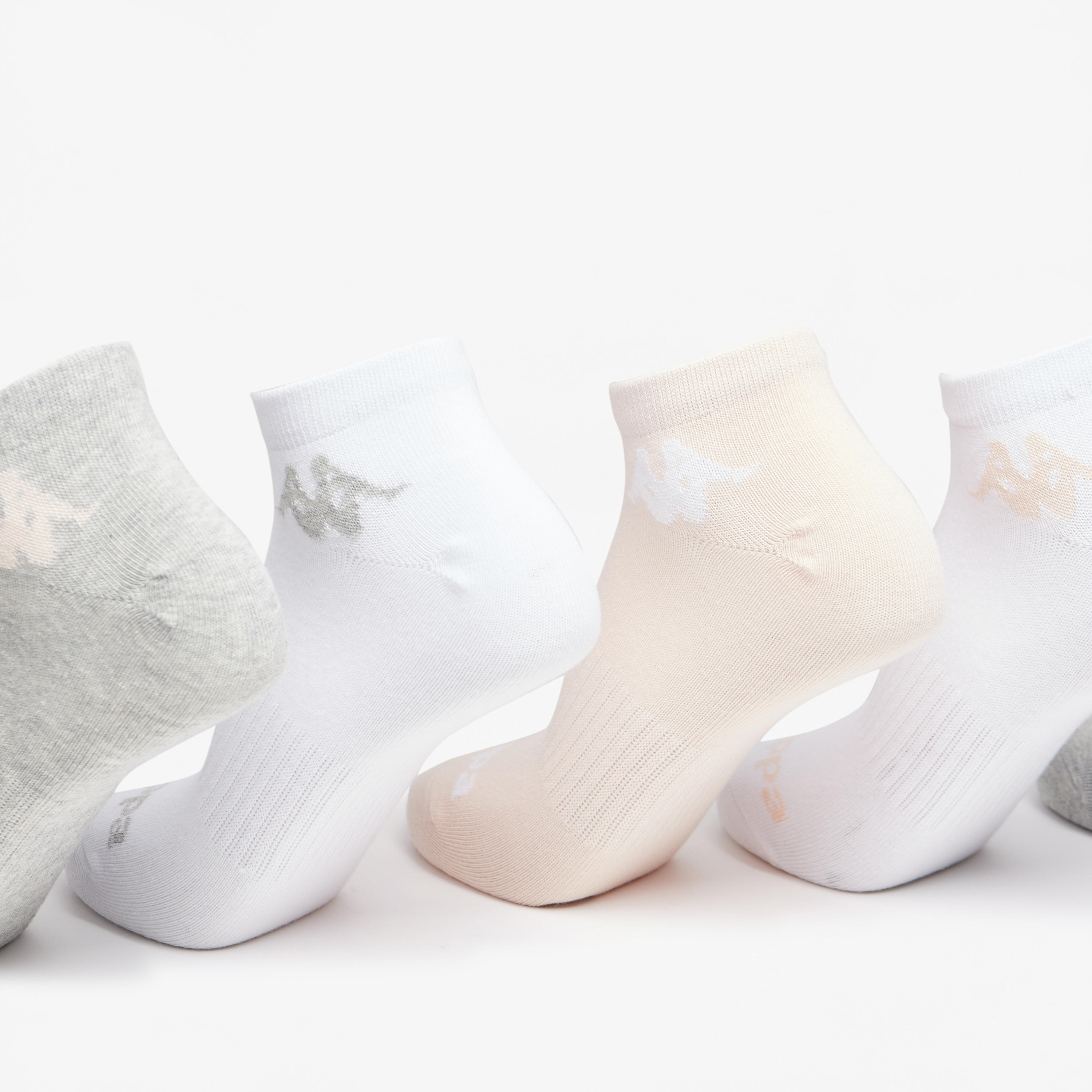 Kappa Logo Detail Ankle Length Sports Socks - Set of 5-women-socksandstockings-image-2