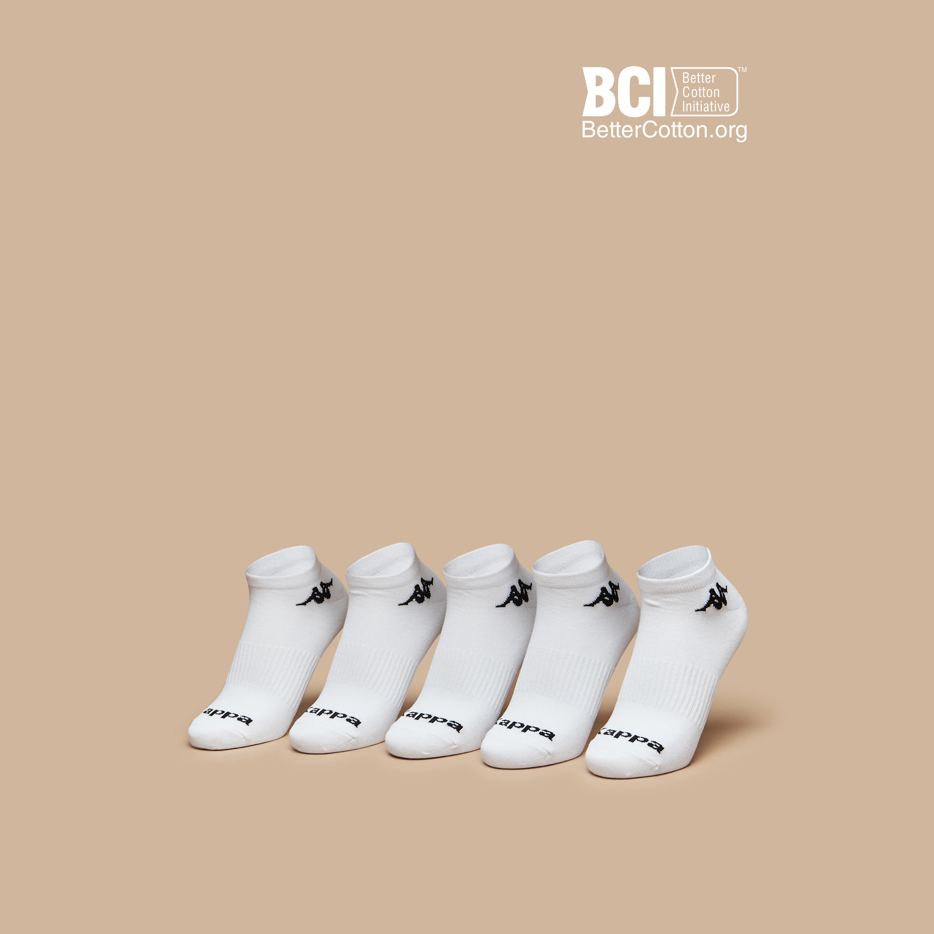 جوارب رياضية طول الكاحل بتفاصيل شعار من كابا - طقم من 5 أزواج-women-socksandstockings-image-1