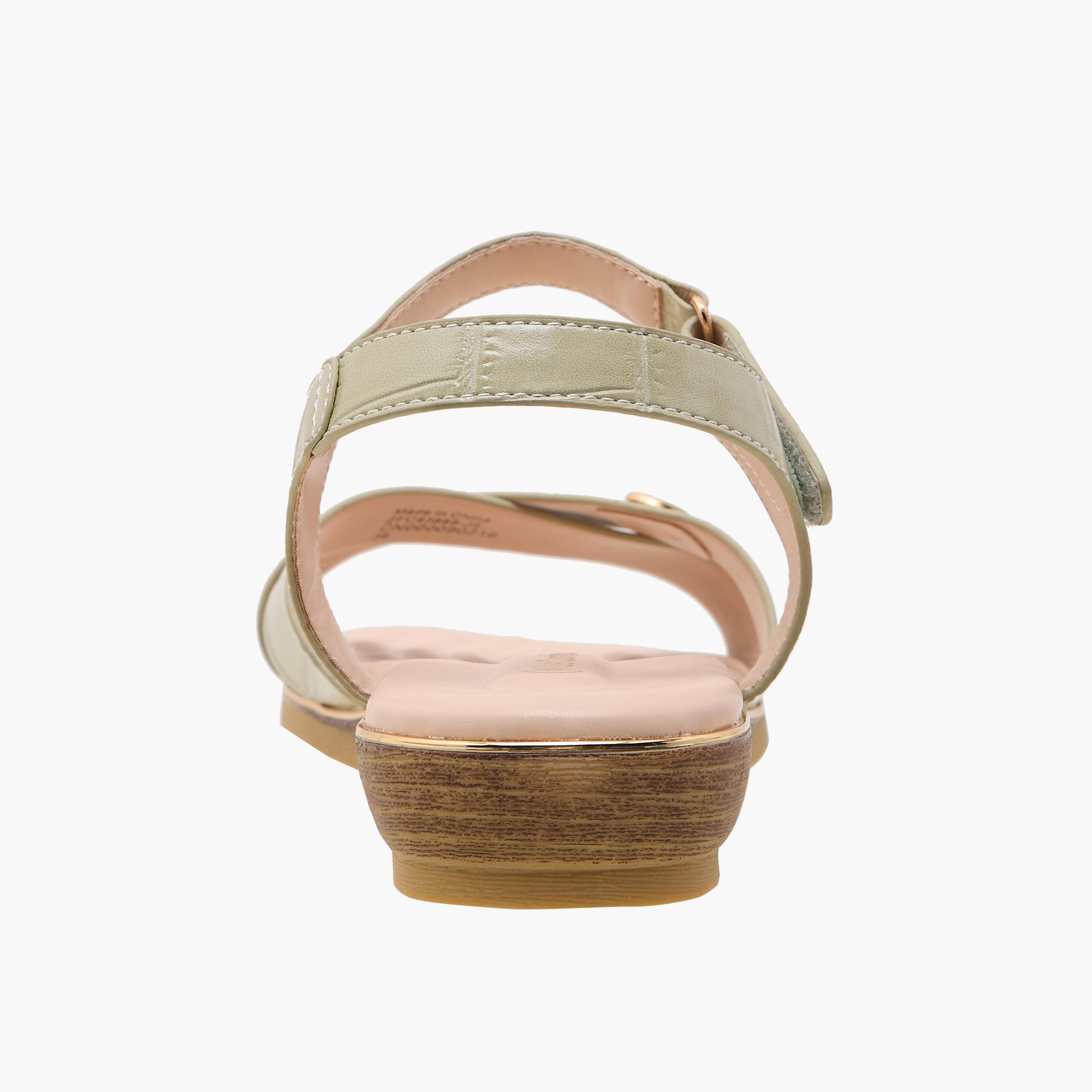 Le Confort Women Textured Cross Strap Sandals-women-shoes-flats-sandals-image-4