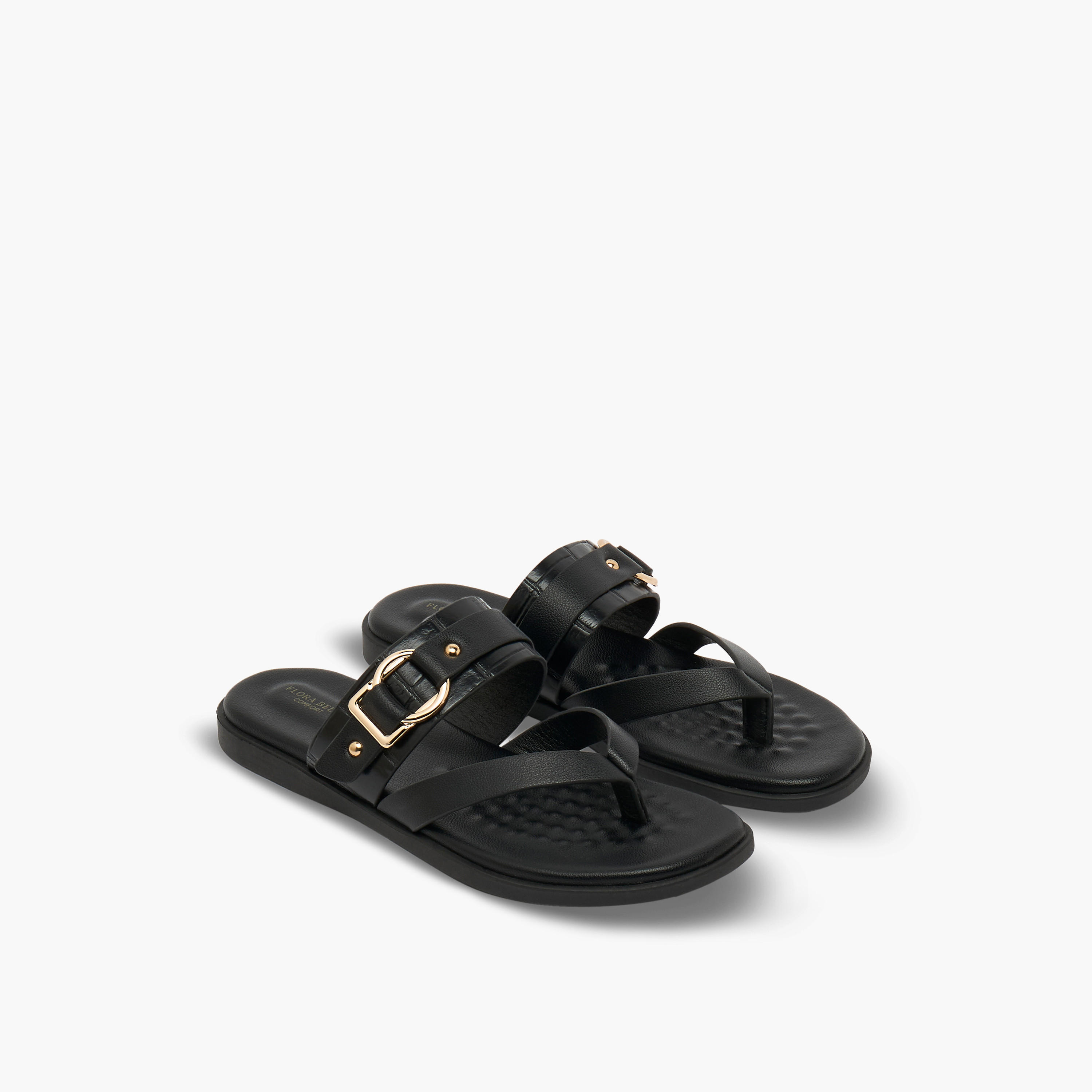 Flora Bella Women Buckle Accent Sandals-women-shoes-flats-sandals-image-1