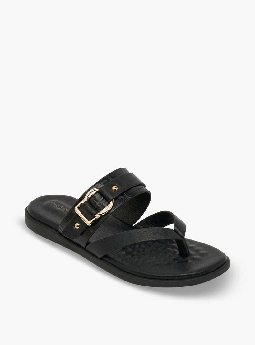 Flora Bella Women Buckle Accent Sandals-women-shoes-flats-sandals-image-2