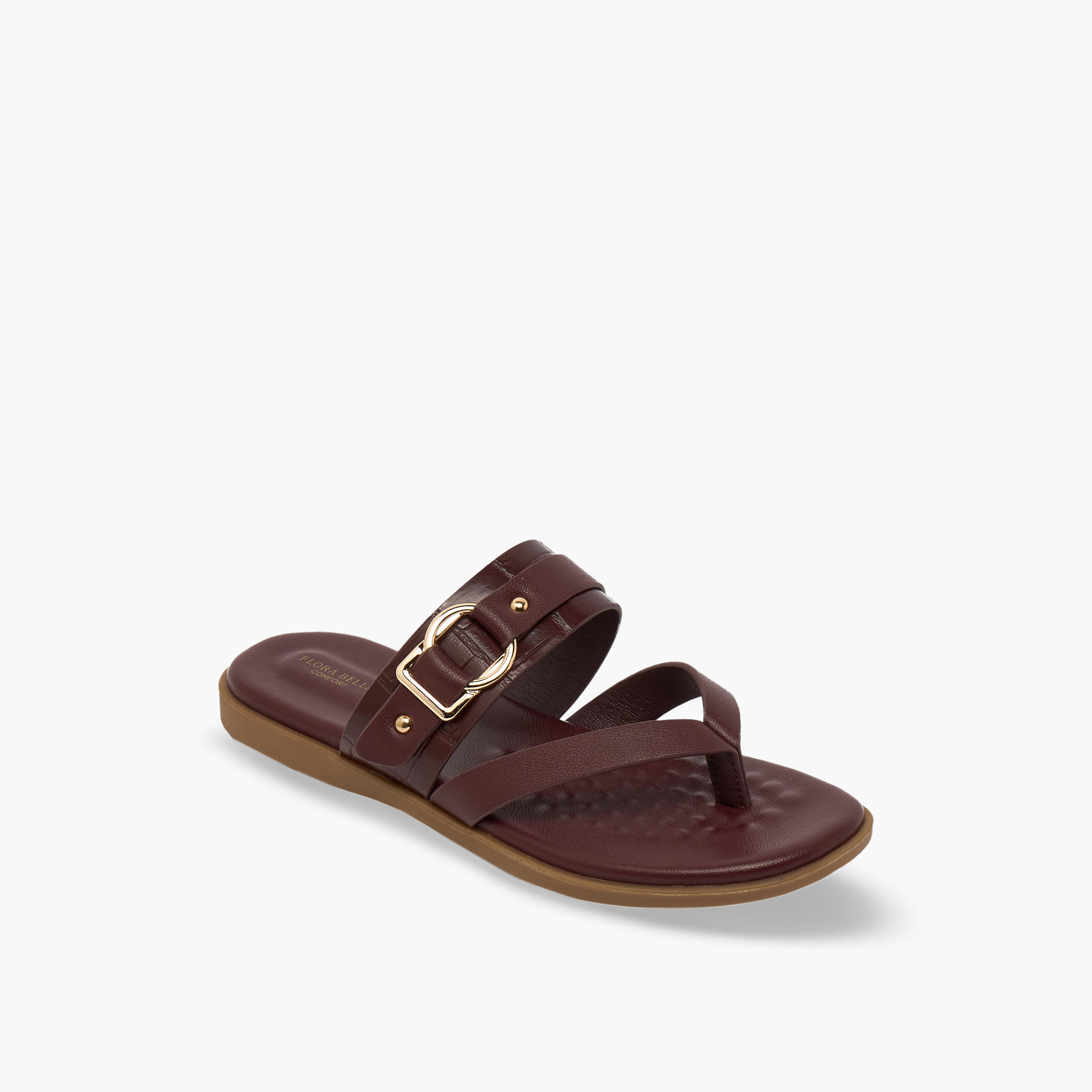 Flora Bella Women Buckle Accent Sandals-women-shoes-flats-sandals-image-2