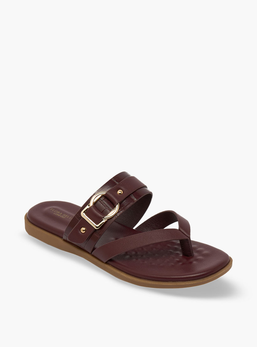Flora Bella Women Buckle Accent Sandals-women-shoes-flats-sandals-image-2