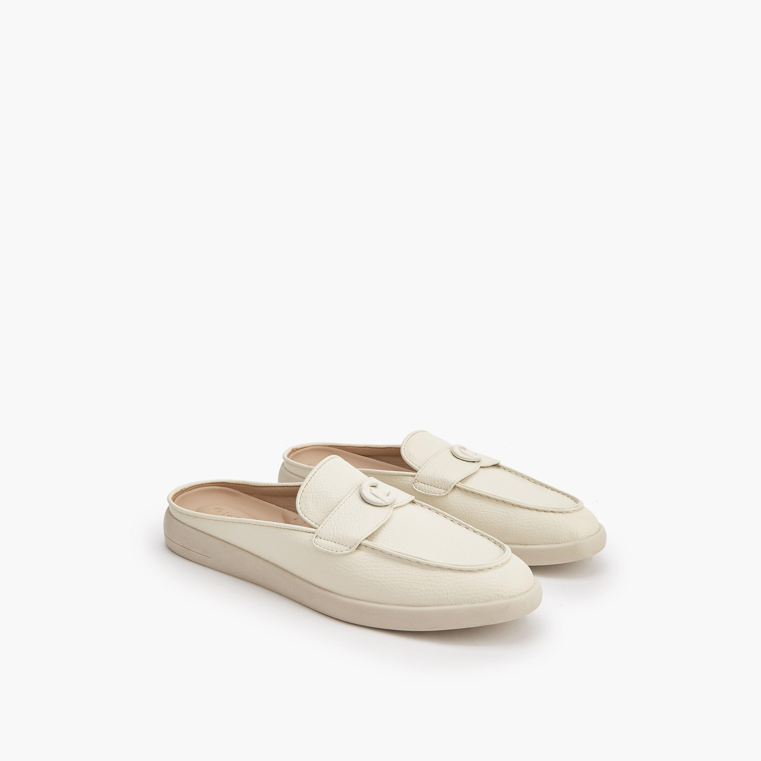 حذاء ميول سهل الارتداء للنساء من لو كونفورت-women-shoes-flats-mules-image-1